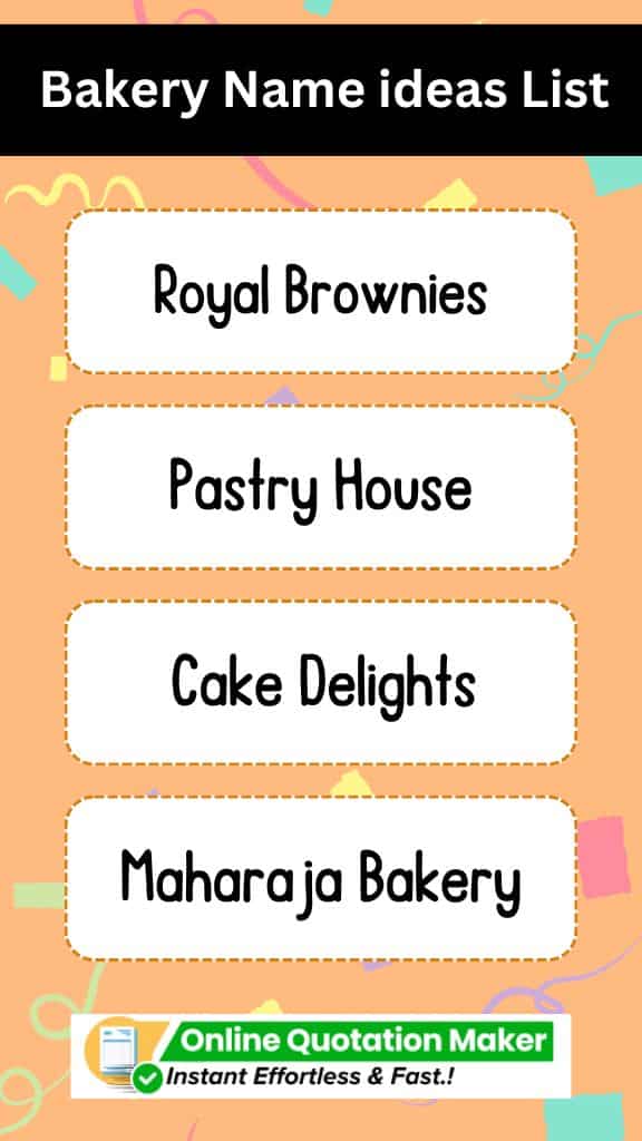 Bakery Name ideas List