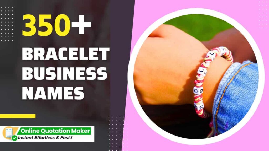 Bracelet Business Names